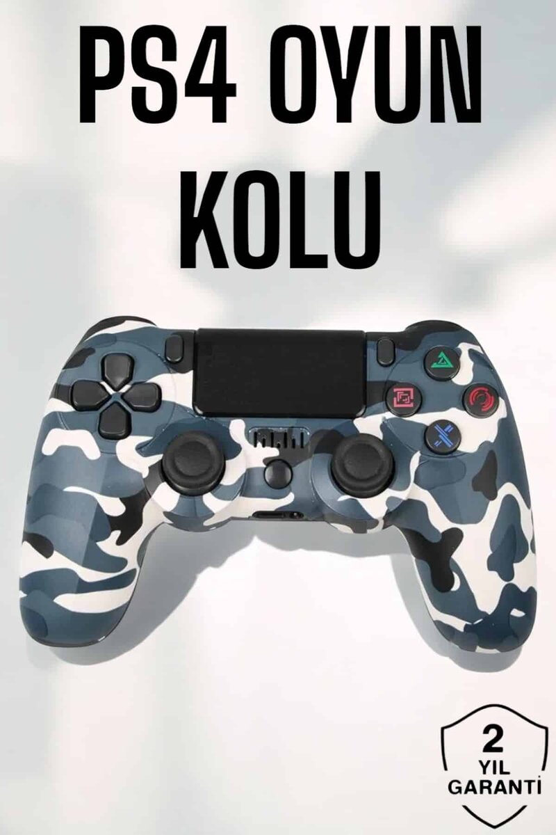 PS4 Oyun Kolu Kamuflaj Desenli Joystick