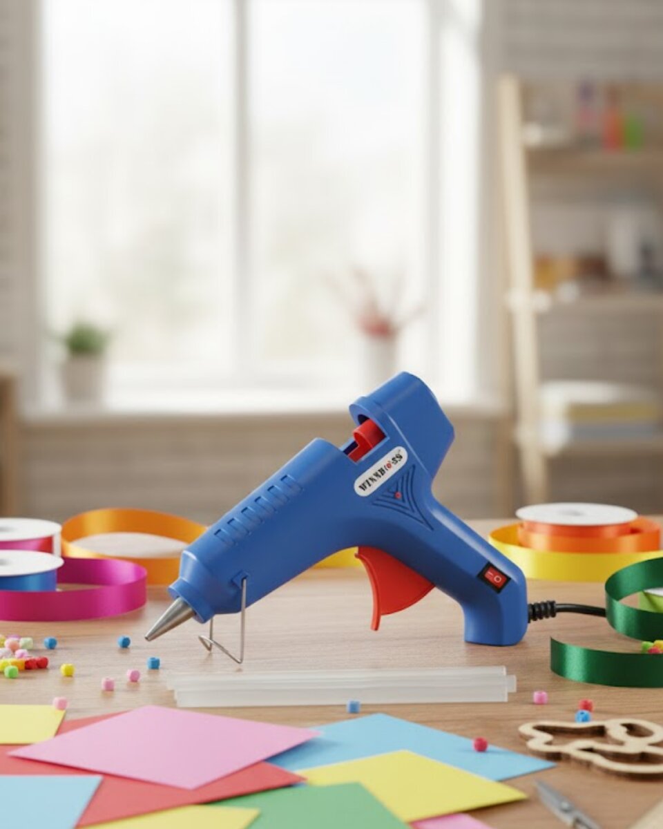 Ev ve Hobi İçin 60 W Silikon Tabancası 11 mm Uyumlu 5 Adet Hediye Silikon