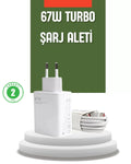 67 Watt Turbo Şarj Cihazı Redmi Note 10 11 12 Uyumlu