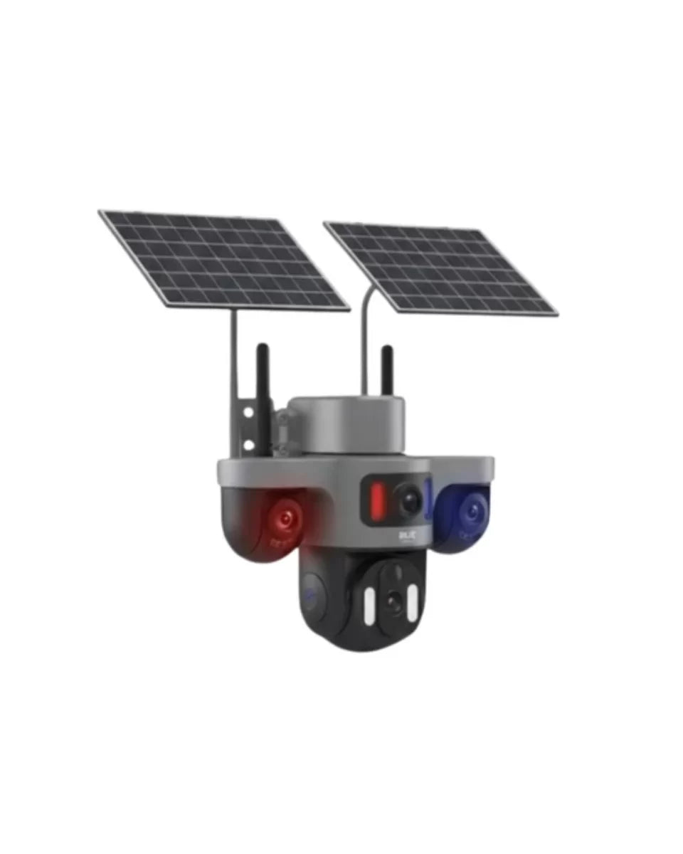 Güneş Enerjili Çiftlik Kamerası 3 Lensli 9MP Solar Kamera 2 Yıl Garantili