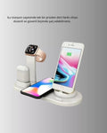 Kablosuz Şarj İstasyonu 4’ü 1 Arada iPhone Watch ve AirPods Uyumlu