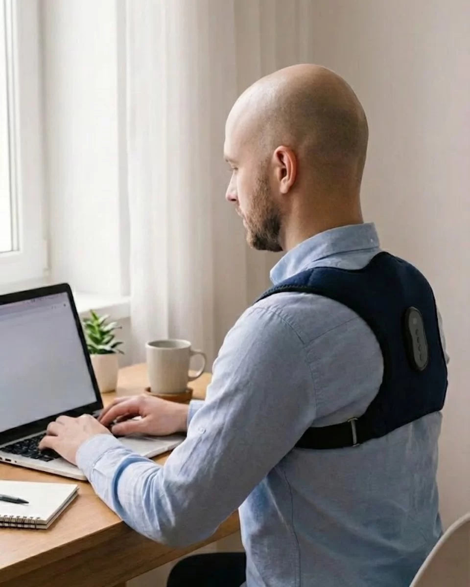 Akıllı Postür Düzeltici Masaj Kemeri Medikal Destekli