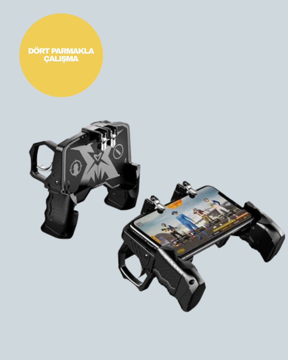 Mobil FPS Oyunlar İçin Dört Parmak Uyumlu Gamepad