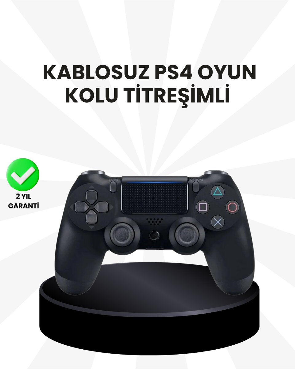 Şarjlı Kablosuz PS4 Oyun Kolu Titreşimli Hassas Kontrol