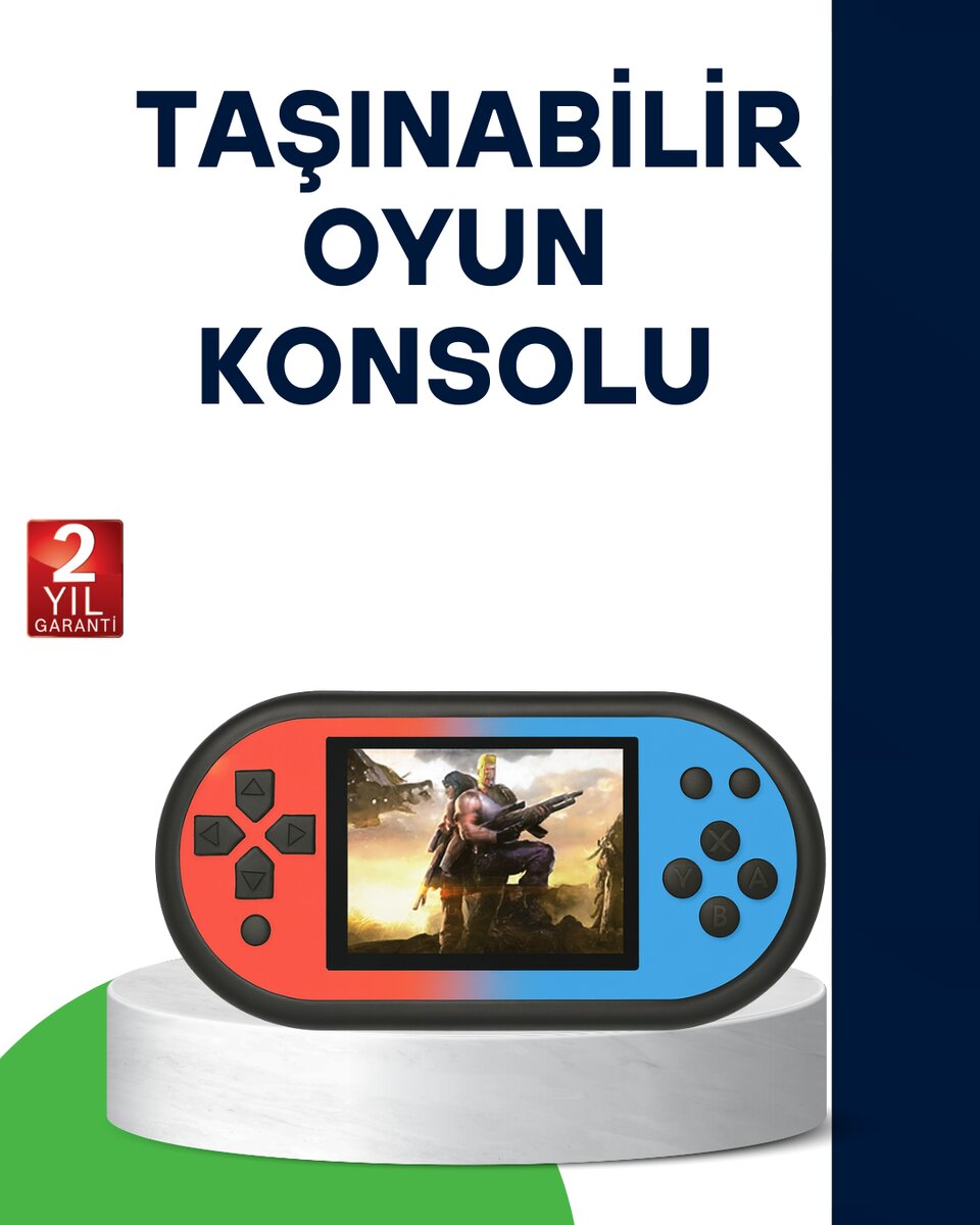 520 Oyunlu Taşınabilir Oyun Konsolu HD Ekranlı Retro Eğlence