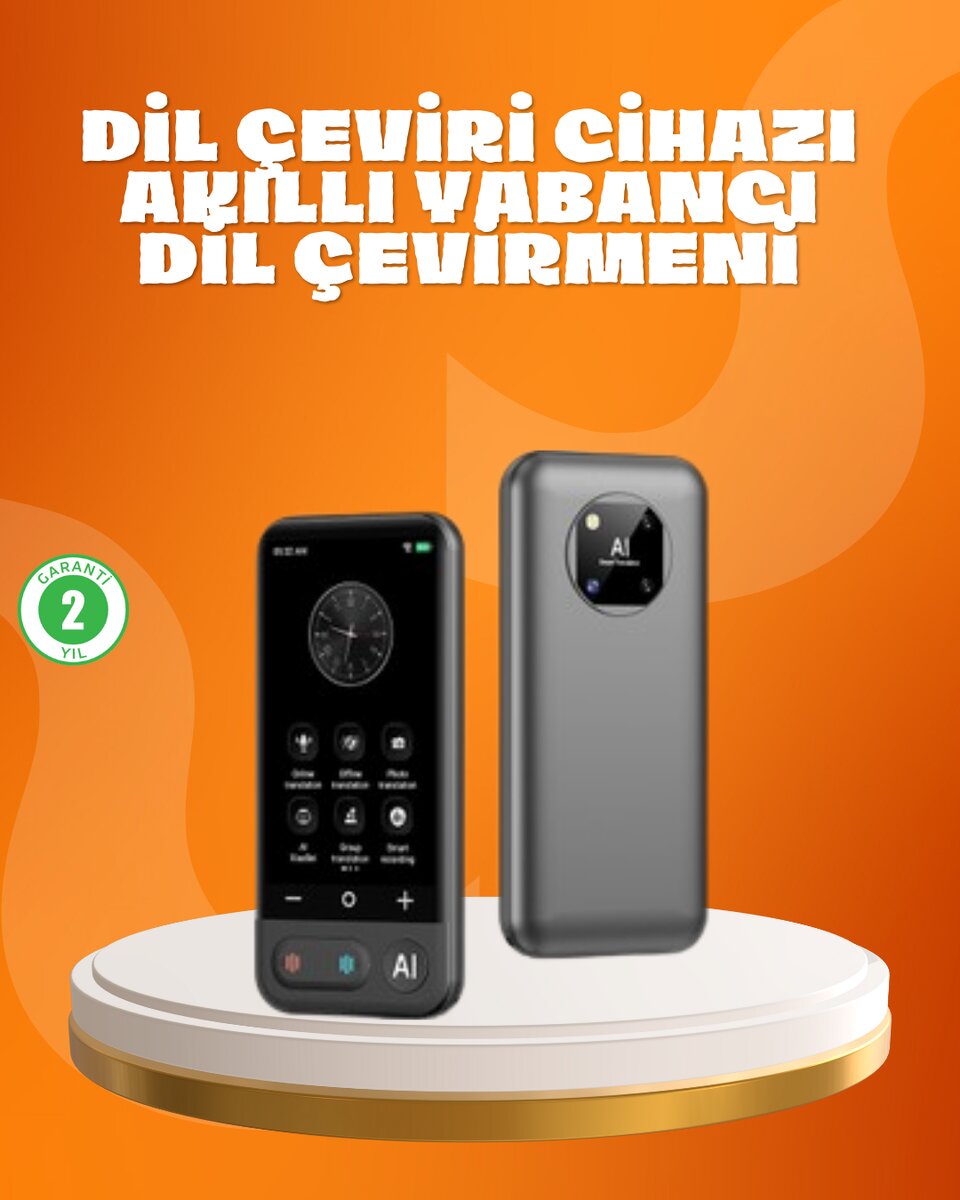 Seyahat ve İş İçin Çok Dilli Taşınabilir Çeviri Makinesi