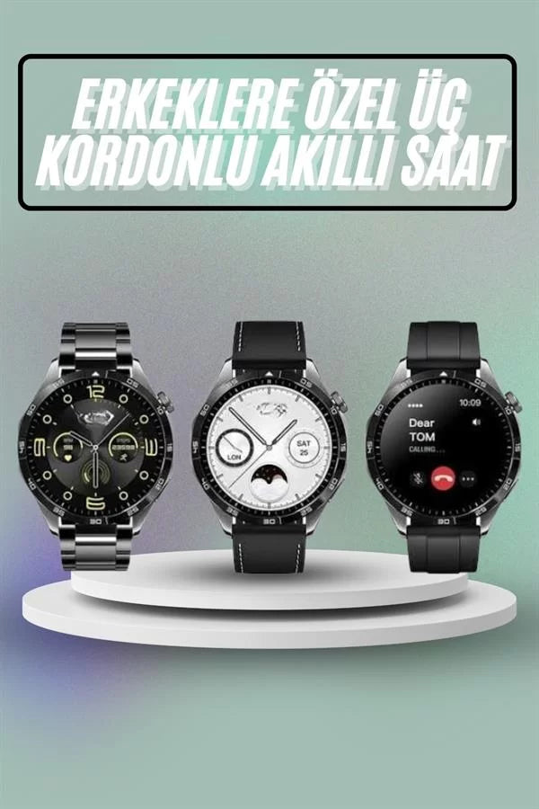 Akıllı Saat Ios Ve Android Tüm Telefonlara Uyumlu Çok Fonksiyonlu Amoled Ekran