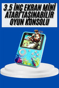 Çocuklara Özel 4K HD Retro Oyun Konsol El Atari Taşınabilir 500 Oyunlu